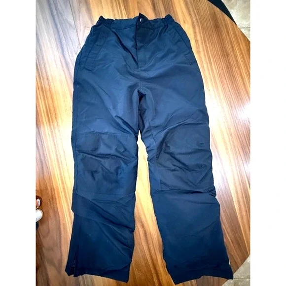 Lands End Grow A-longs Snow & Ski Snowboard Black Pants Jacket Set Medium 10 12 - Picture 14 of 16